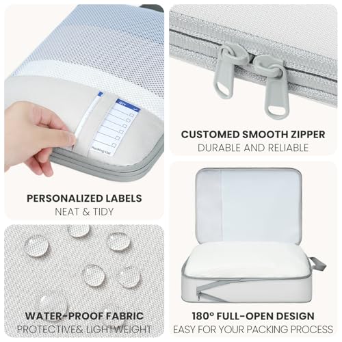 Compression Packing Cubes for Travel (6 Count)