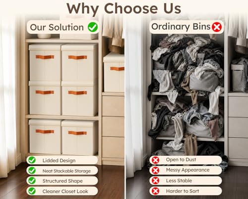 Storage Bins with Lids (4 Count)