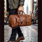 20 Inch Leather Duffle Bag Handmade Rustic Overnight Weekend Bag for Men
