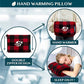 Compact 2-in-1 Travel Blanket Pillow for Airplane, Checkered Red