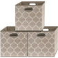 13 Inch Foldable Cube Storage Bins with Handles (3 Count)