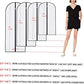 Hanging Garment Bag Breathable Clothes Covers with Zip (Set of 12) Covers Bags Dress Bag Covers Garment Bags Mens Dust Cover for Wardrobe Storage and Travel (Black, 24'' x 60'')