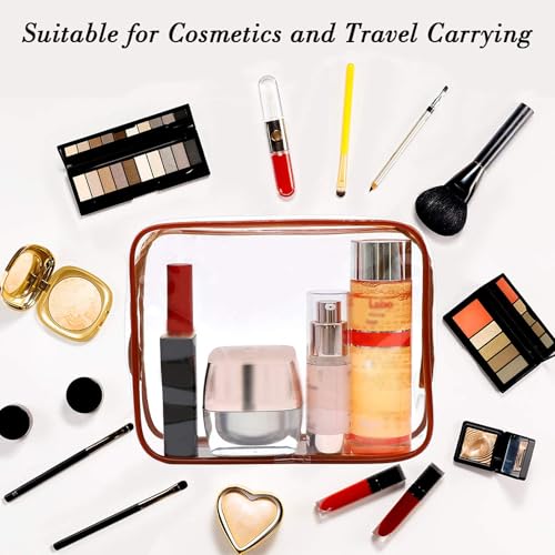 6 Packs Clear Makeup Bags (6 Count)