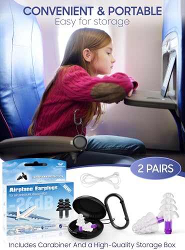 Ear Plugs for Airplane Pressure Relief (2 Count)