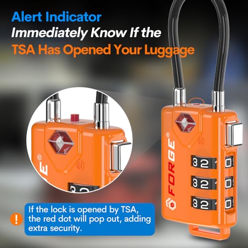 TSA Approved Cable Luggage Locks
