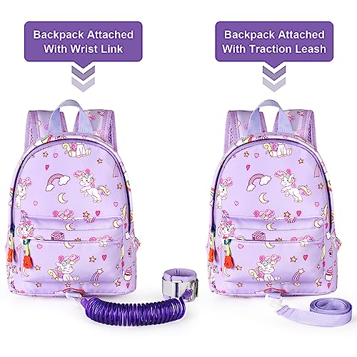 Toddler Backpack Leash with Anti Lost Wrist Link