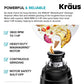 KGUW2-33MB-100-100, Bellucci Workstation 32 in. Undermount Granite Composite Single Bowl Kitchen Sink in Metallic Black with WasteGuard 1 HP Continuous Feed Garbage Disposal and Accessories