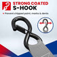 MOCA Heavy Duty Ratchet Straps Tie Down 4 Pack 1.6" x 8 ft (4 Count)
