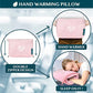 Compact 2-in-1 Travel Blanket Pillow for Airplane Flight, Pink