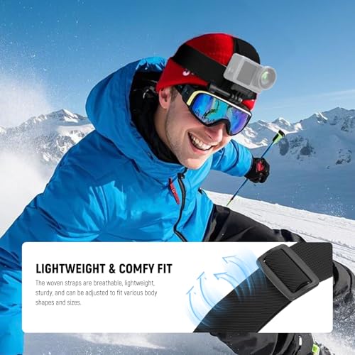 Accessory Set Compatible with GoPro Hero Insta360 DJI AKASO Action Camera (6 Count)