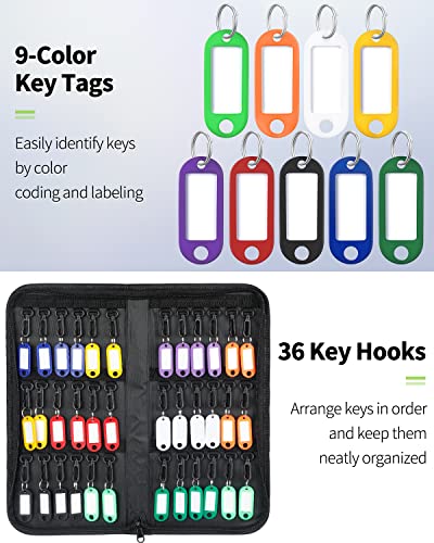 36 Hook Portable Key Organizer