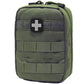 EMT MOLLE Ifak Pouch Tactical MOLLE Medical First Aid Kit Utility Pouch Olive