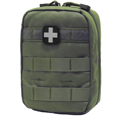 EMT MOLLE Ifak Pouch Tactical MOLLE Medical First Aid Kit Utility Pouch Olive