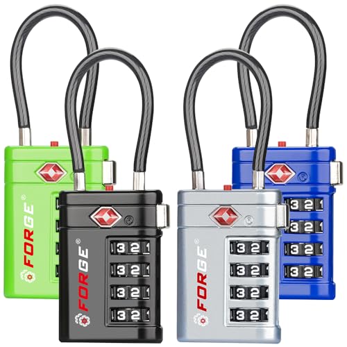 Open Alert TSA Approved Luggage Locks (4 Count)