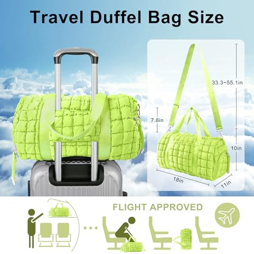 Quilted Travel Duffle Bag Gym Bag for Women