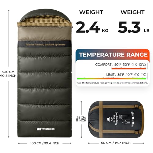 Cotton Flannel XXL Sleeping Bags for Adults Big and Tall