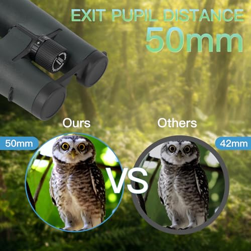 12X50ED Compact Binoculars for Adults
