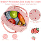 Lunch Bag for Women Men Cute Corduroy Lunch Tote Bags Reusable Insulated Lunch Box Large Capacity Reusable Insulated Cooler for Work Picnic or Travel