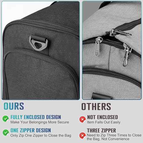2 in 1 Garment Duffle Bags for Travel Mens Carry