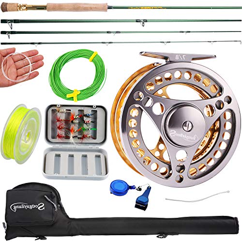 Fly Fishing Rod Reel Combo with Lightweight Portable Rod and Reel