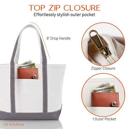 Medium Classic Canvas Tote Bag for Women