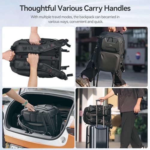 ULANZI BP10 Hardshell Camera Backpack 35L for DSLR Professional Photography Video Accessories Travel Tripod Strorage Large Splash