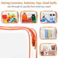 Clear Makeup Bag with Zipper (3 Piece)