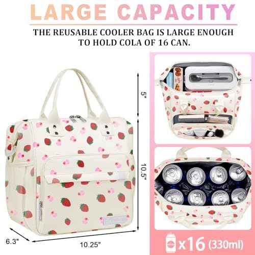 Strawberry Cake Lunch Box for Women