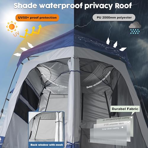 Portable Camping Shower Tent Deluxe Changing Room Easy Set Up Privacy Shelter