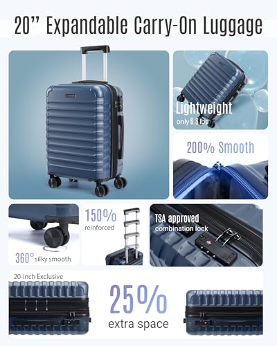 Carry On Luggage 22x14x9 Airline Approved