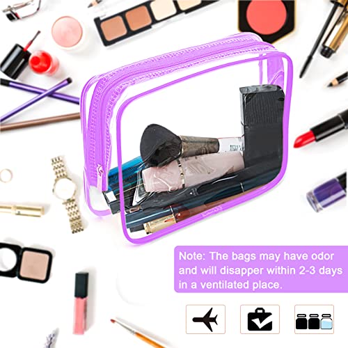 6 Packs Clear Makeup Bags