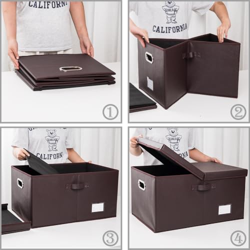 Collapsible Storage Box with Lid [3