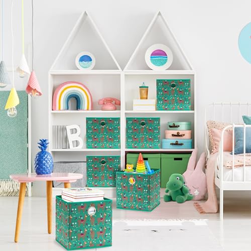 10 Inch Foldable Cube Storage Bins with Handles (6 Count)
