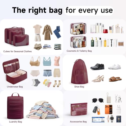9 Set Packing Cubes for Travel (9 Count)