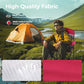 Heavy Duty 400lbs Mesh Back Camping Chairs with Lumbar Support (2 Count)