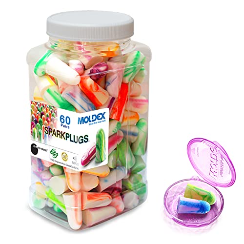MOLDEX Soft Foam Earplugs Softies® Ear Plugs for Sleeping (120 Count)