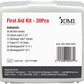 DMI First-Aid Kit, Mini 20-Piece Kit, Small and Compact All-Purpose Use for Minor Cuts and Scrapes, Durable Water-Resistant Case, Convenient and Portable, FSA & HSA Eligible