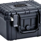 MEIJIA Portable All Weather Waterproof Camera Case With Foam,Fit Use of Drones,Camera,Equipments,Elegant Black,10.62 x9.68x6.87inches