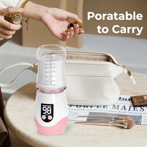 Portable Cordless Baby Bottle Warmer for Travel (6.7628 Fl Oz)
