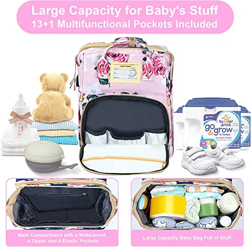 Diaper Bag Backpack with Changing Station
