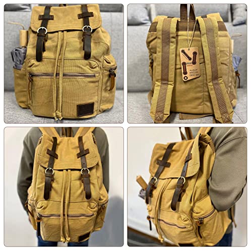 High Capacity Canvas Vintage Backpack