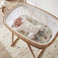 Stretch Fitted Bassinet Sheet Set BROLEX 2 Pack Cradle Sheets for Bassinet Pad (2 Count)