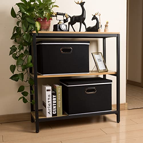 Extra Large Collapsible Storage Bins with Lids [5 (5 Count)