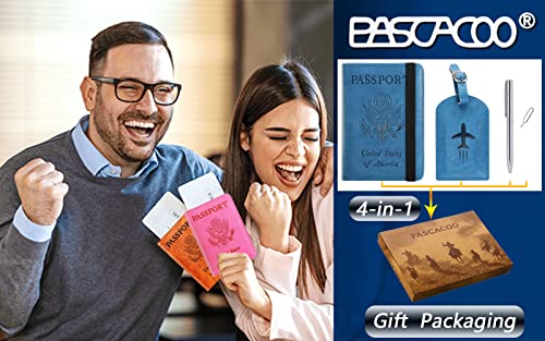 Passport Holder With Luggage Tag (4 Count)