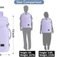 MATEIN Carry on Backpack for Women, 40L Heavy Duty Travel Backpack Airplane Approved, Expandable Simple Fashion Daypack, Frequent Traveler Gifts, Light Purple