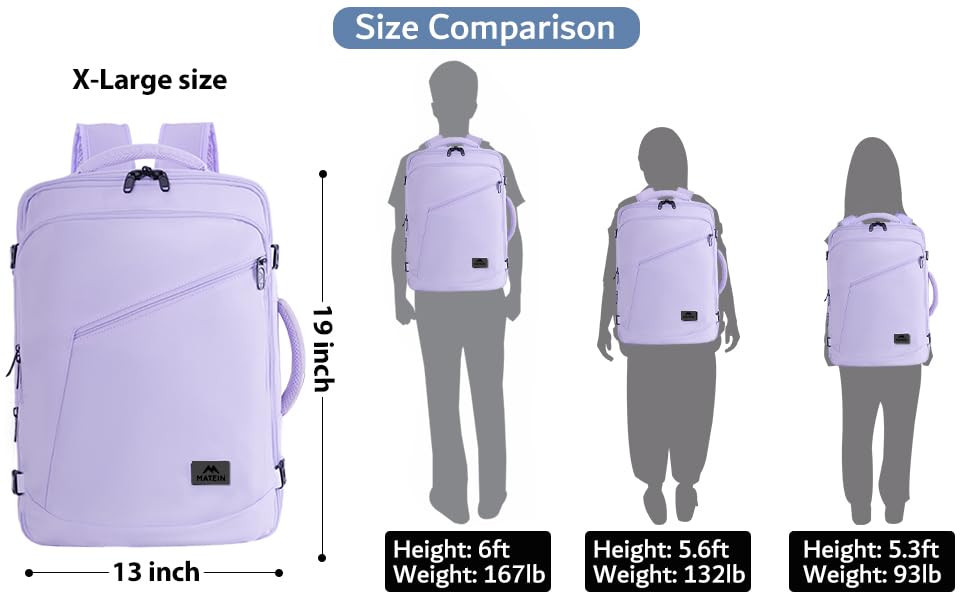Light Purple Carryon Backpack
