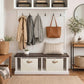 2-Pack 32-Pair Shoe Storage Organizer for Closet, Beige (2 Count)