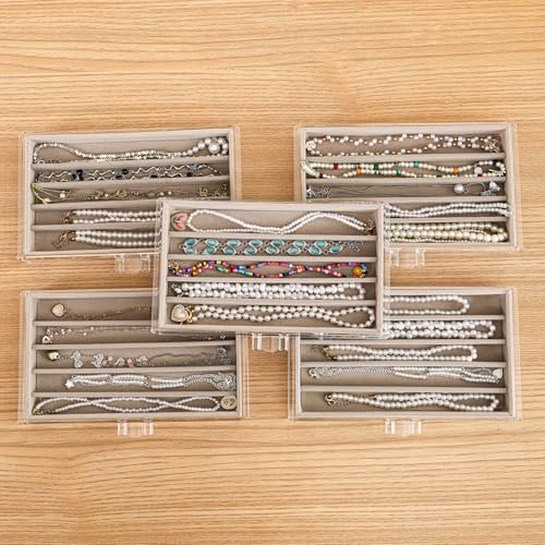 5 Drawerss Necklace Organizer Box