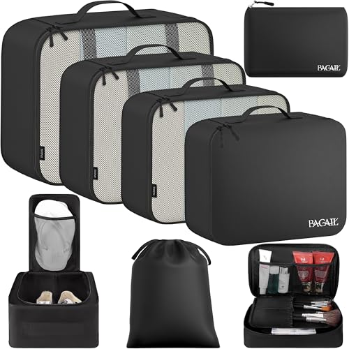 8 Set Packing Cubes Luggage Packing Organizers for Travel Accessories