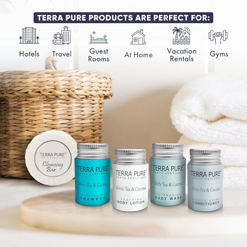 White Tea Hotel Toiletries Amenity Set (300 Fl Oz)